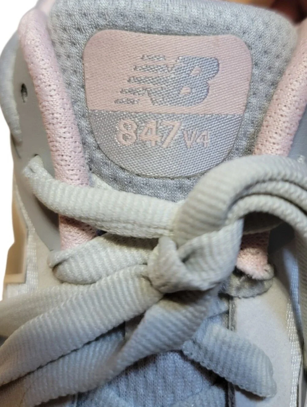 New Balance Gray/Pink Women's 847v4 Stability Walking Shoes